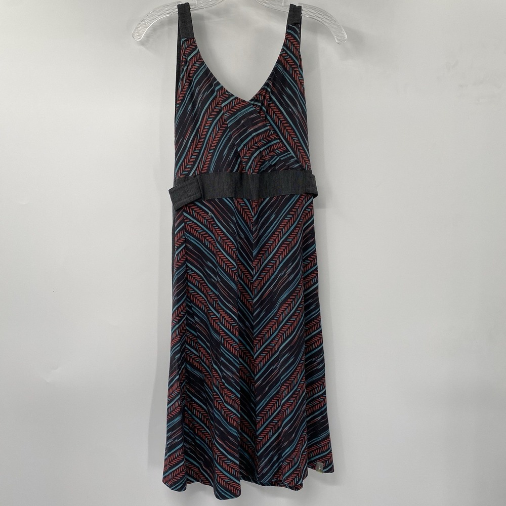 Smartwool Merino Wool Blend Dress Womens Small Gray Blue Orange Chevron Print